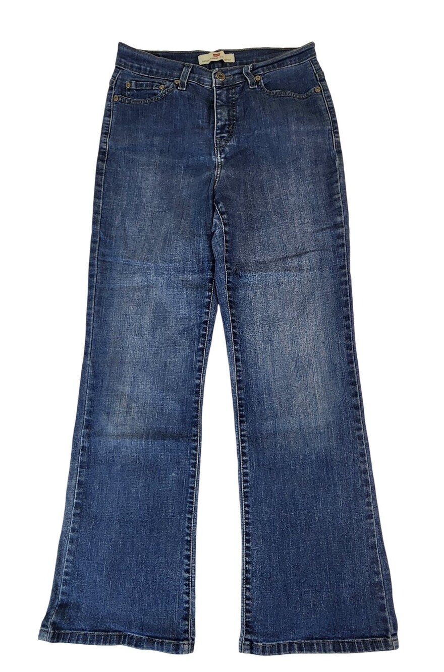 Y2K Levi's Womens 512 Bootcut Jeans Sz 8 Blue Wide Leg Perfectly Slimming #1935